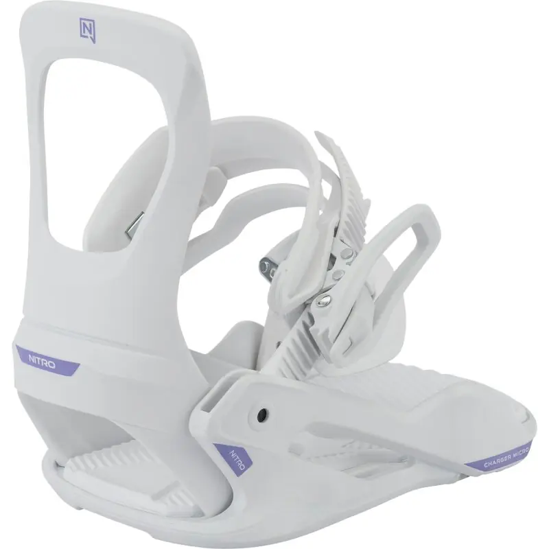 Snowboard-Bindung Nitro Charger Micro White 2025 / 2026 Beliebt