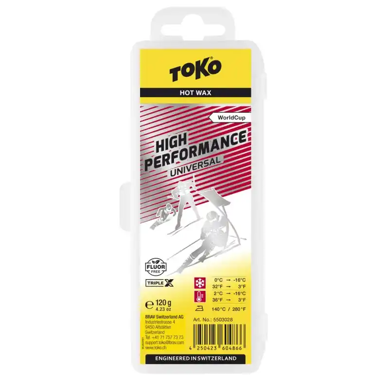 Markenware Ski- & Snowboardwachs Toko High Performance Hot Wax Red