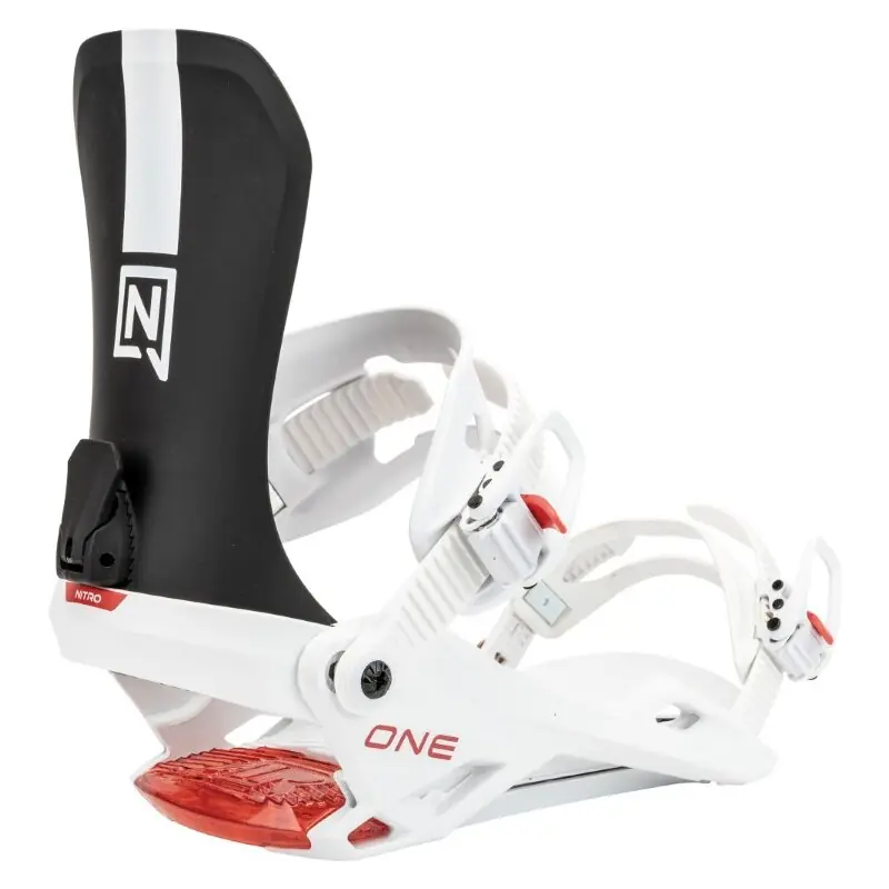 Snowboard-Bindung Nitro One Black / White / Red 2025 / 2026 Beliebt