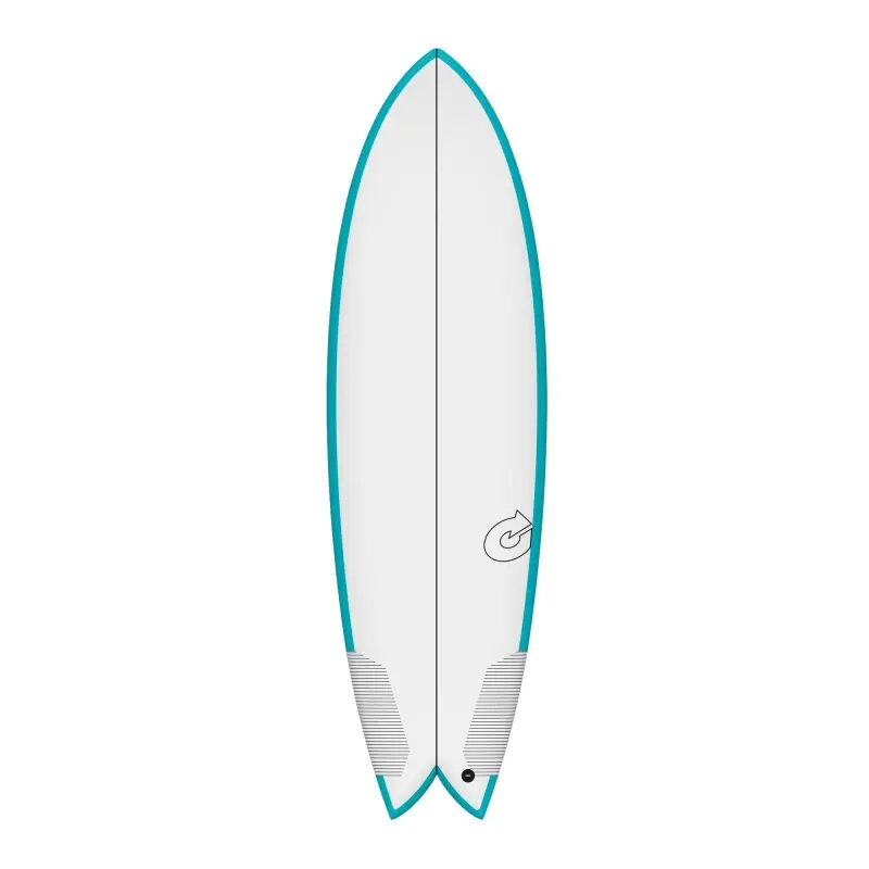 Surfboard TORQ TEC Twin Fish 6.4 Rail Türkis Schneller Versand