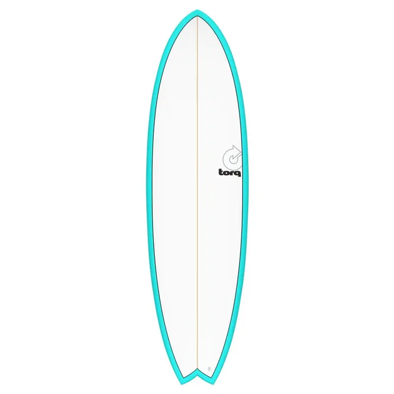 Surfboard TORQ TET 6.3 MOD Fish Blau Pinline Echt