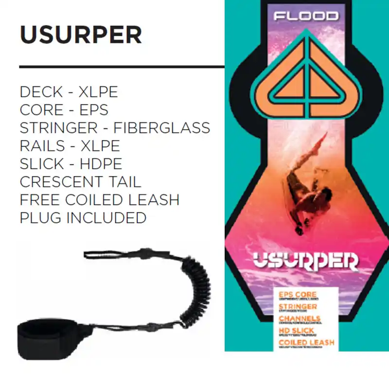 Sale FLOOD Bodyboard Usurper 41 Red Orange