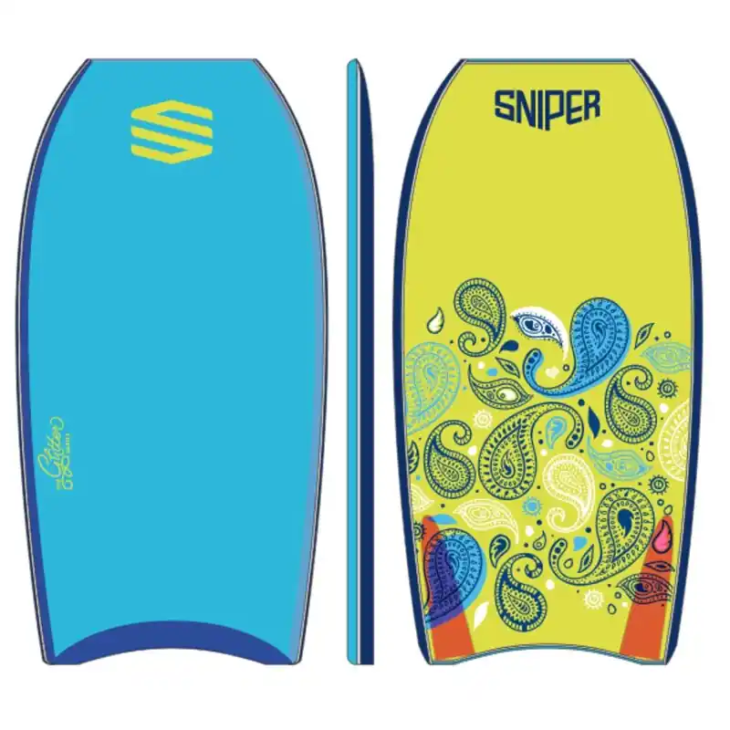 SNIPER Bodyboard Girls Cashmeere PE 36 Blau Gelb Beliebt