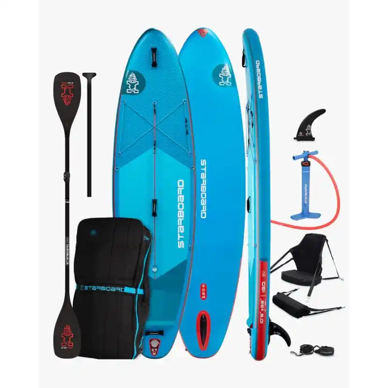 i-SUP Starboard iGo Deluxe Lite Roll 2026 - 10,8 x 33 x 6 - KAYAK SET Echt
