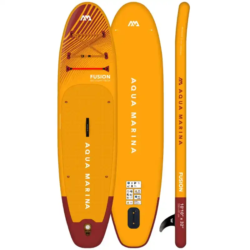 i-SUP Aqua Marina Fusion 2024 - 10‘10" x 32" x 6" KOMPLETTSET Schneller Versand