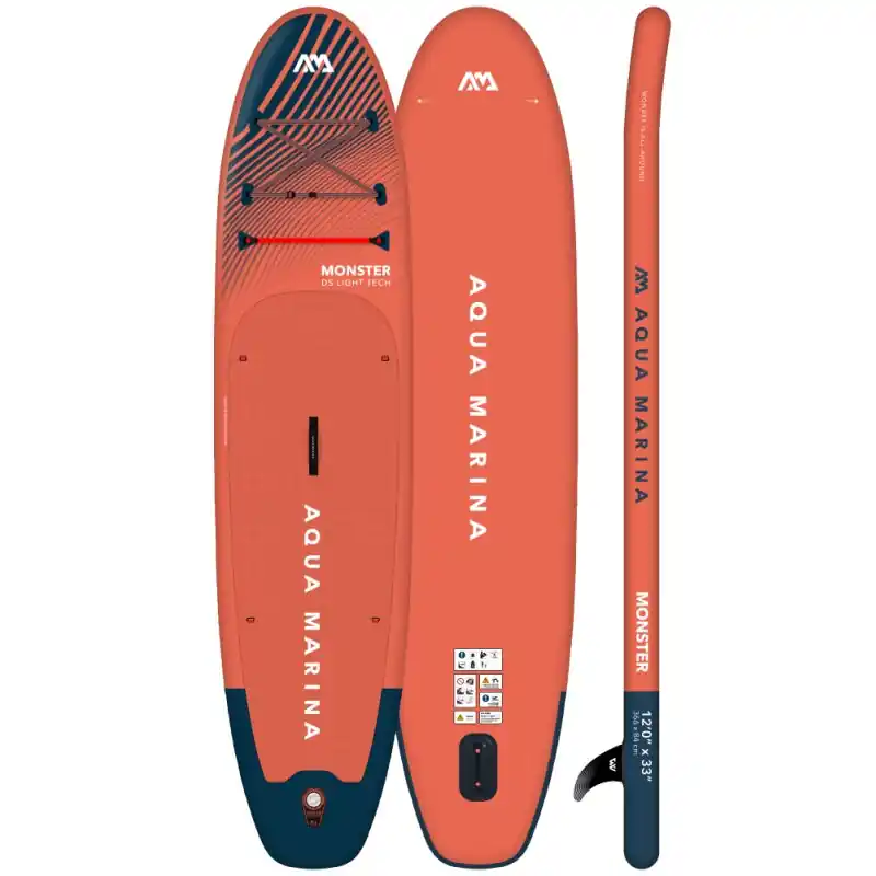 i-SUP Aqua Marina Monster 2025 - 12‘0" x 33" x 6" KOMPLETTSET Markenware