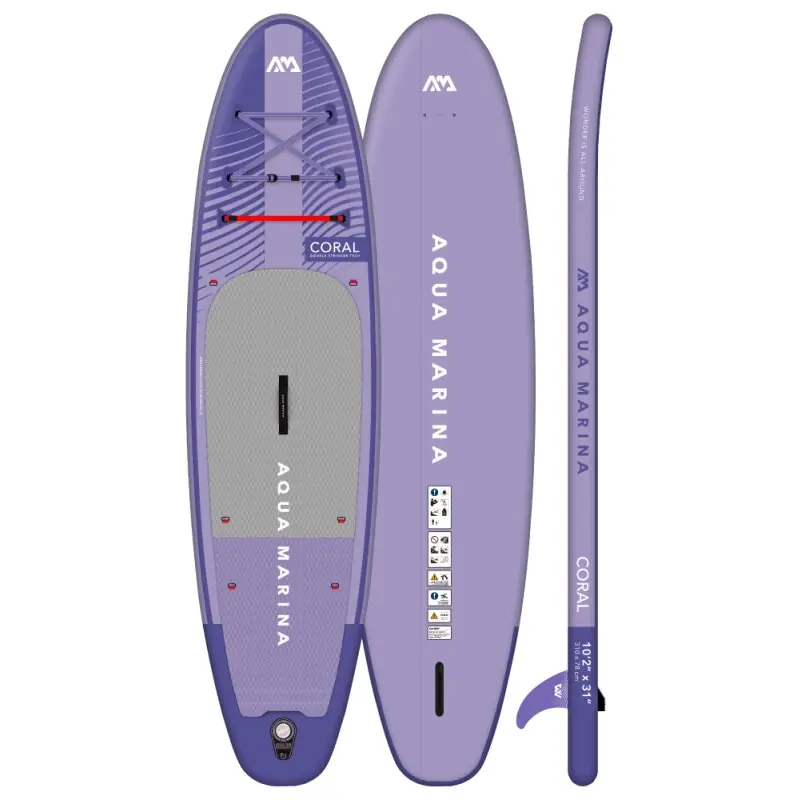 Sonderangebot i-SUP Aqua Marina Coral Night Fade 2025 - 10,2" x 31" x 4‘75" KOMPLETTSET