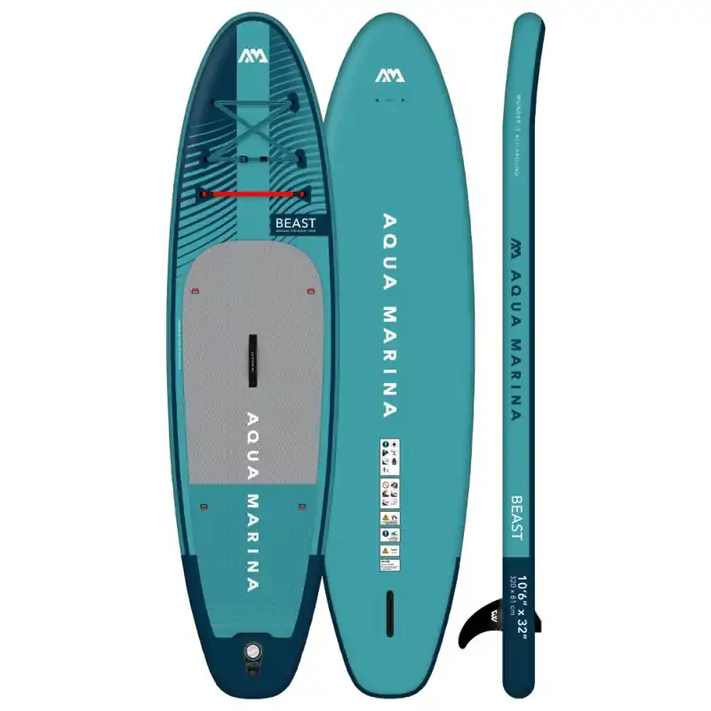 Neue Ware i-SUP Aqua Marina Beast 2025 - 10,6" x 32" x 6" KOMPLETTSET