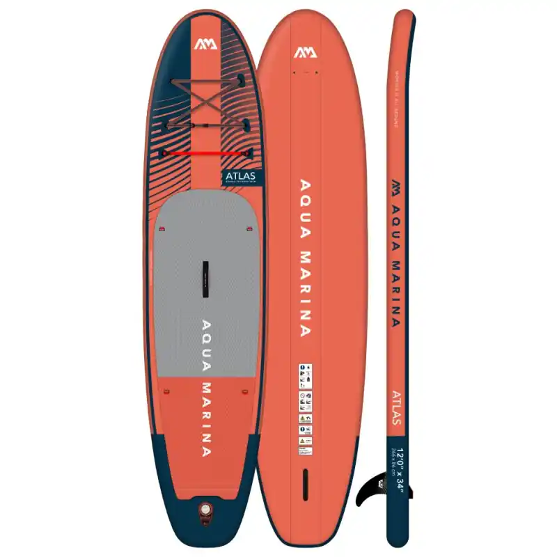 Sale i-SUP Aqua Marina Atlas 2025 - 12‘0" x 34" x 6" KOMPLETTSET