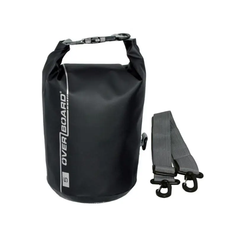 OverBoard wasserdichter Packsack 5 Liter Schwarz Markenprodukt