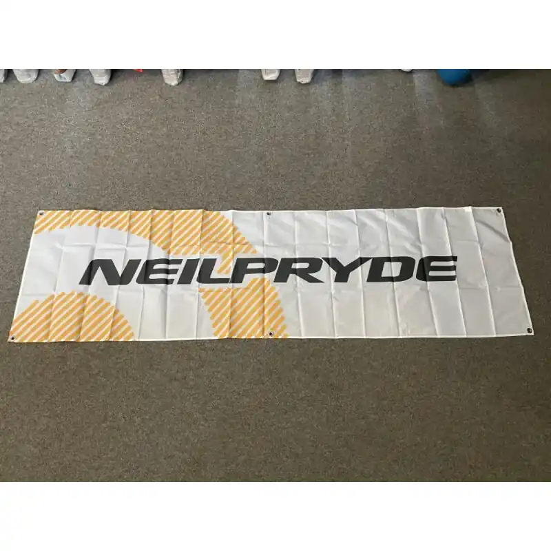 Banner, NeilPryde weiß / gelb - 250 x 70 cm Top-Seller