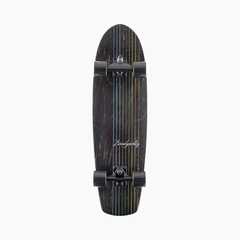 LANDYACHTZ BUTTER BLACK LINES 31" - SURFSKATE COMPLETE Top-Preis