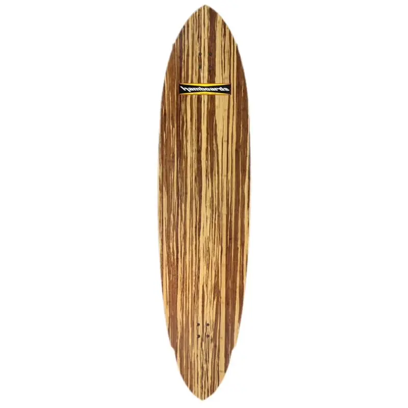 Super-Preis Hamboards Pinger 67" Bamboo Natural Surf Skate Complete