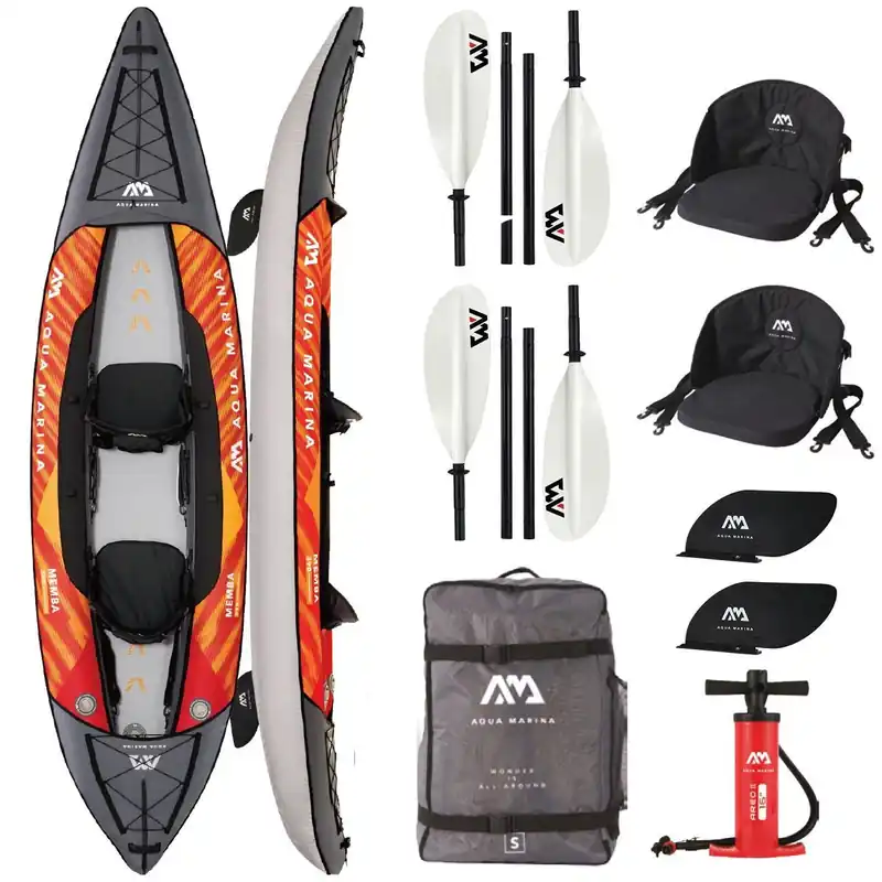 Sale Aqua Marina Memba Deluxe aufblasbares 2-Personen-Kajak – Komplettpaket · Surf und Ski // Surfline