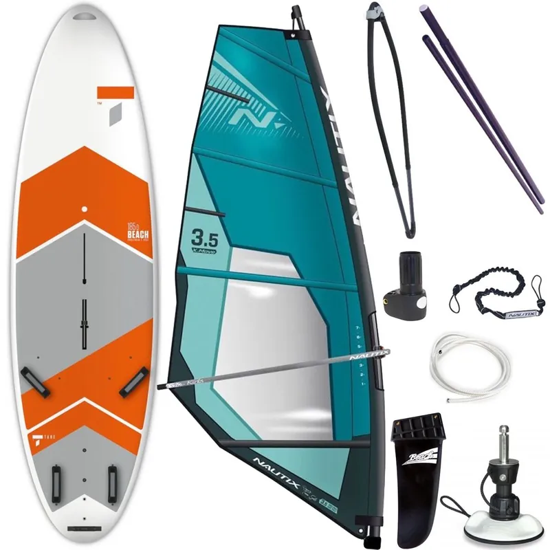 Zertifiziert Tahe Beach + Nautix X-move rig - komplet windsurfer · Surf und Ski // Surfline