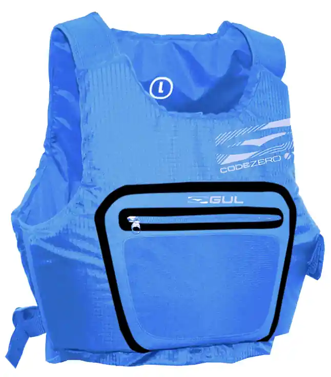 Neuheit GUL Code Zero EVO 50N Schwimmhilfe Blau · Surf und Ski // Surfline
