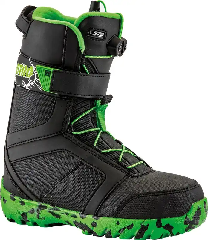 Bestseller Nitro Rover QLS Black/Lime Junior Snowboardboot Größe 19,0 - Nur 1 Stk · Surf und Ski // Surfline