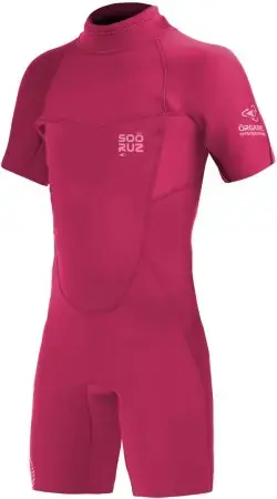 Schnäppchen SoÖruz 2/2 FLY GIRLS BACK ZIP Shorty pink Warehouse One