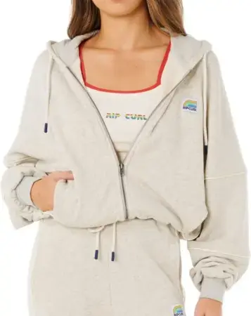 Echt Rip curl SURF SIDE SPLICED Zip Hoodie grey marle Warehouse One