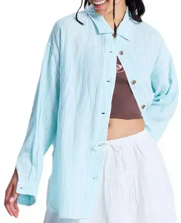 Roxy MORNING SHINE STRIPE Hemd washed blue Warehouse One Günstig