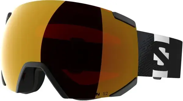 Neuheit Salomon RADIUM Schneebrille black/mid red Warehouse One