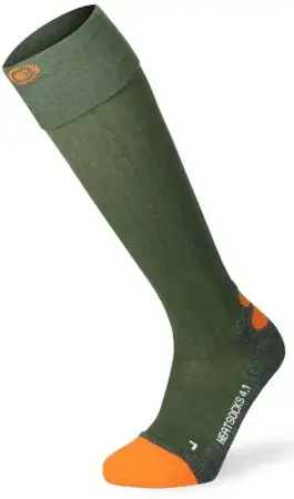 Lenz HEAT 4.1 Socken green/orange Warehouse One Kracherpreis