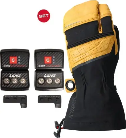 Sonderaktion Lenz HEAT 8.0 LOBSTER Handschuh inkl. LITHIUM RCB 1400 Pack USB-C Warehouse One