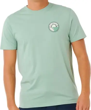 Neue Ware Rip curl PACIFIC RINSE STACKED T-Shirt aloe Warehouse One