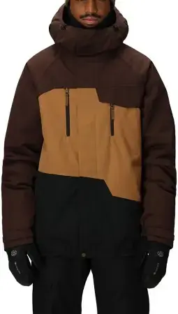 686 GEO INSULATED Jacke coffee colorblock Warehouse One Neue Kollektion