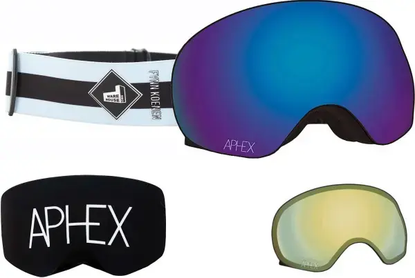 Schnäppchen Aphex XPR THE ONE EDITION Magnet Schneebrille fynn strap/revo blue + Zusatzglas yellow Warehouse One
