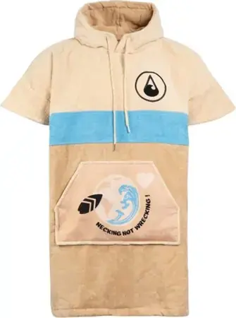 Geprüft Wave hawaii COTTON VELOURS NECKING Poncho Warehouse One
