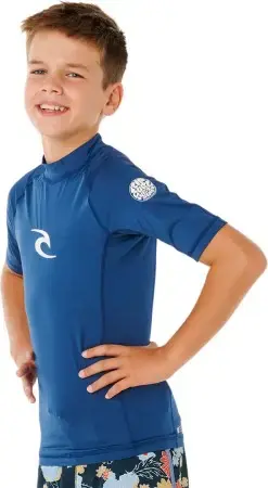 Billig Rip curl BOYS WAVES SS Lycra light navy Warehouse One