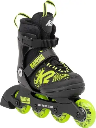 K2 RAIDER Kinder Inline Skate black/lime Warehouse One Begrenztes Angebot
