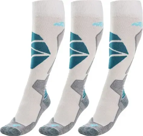 Wochenendangebot Nordica HIGH PERFORMANCE WOMEN 3er Pack Socken white/light grey/petrol Warehouse One