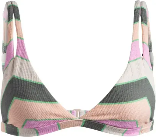Neue Ware Roxy VISTA STRIPE FIXED TRIANGLE Bikinioberteil agave green very vis Warehouse One