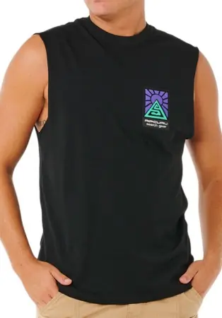 Schneller Versand Rip curl SEARCH DAWN MUSCLE Tank black Warehouse One