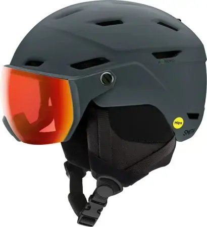 Smith SURVEY Helm matte slate/chromapop everyday red mirror Warehouse One Top-Seller