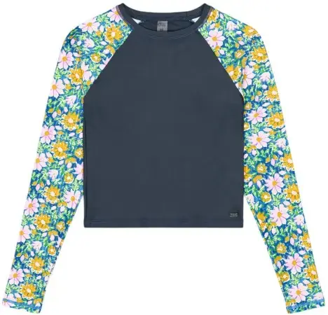Versand Am Gleichen Tag Picture PEARLING LS Lycra myosotis print Warehouse One