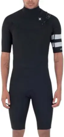Zertifiziert Hurley AIR 2/2 CHEST ZIP Shorty black Warehouse One