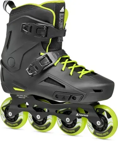 Rollerblade LIGHTNING Inline Skate black/lime Warehouse One Angebot