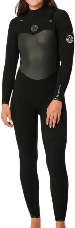 Meistverkauft Rip curl WOMENS FLASHBOMB 5/3 CHEST ZIP Full Suit black Warehouse One