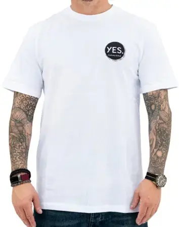 Kracherpreis Yes CORPO T-Shirt white Warehouse One