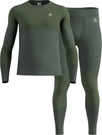 Finale Aktion Odlo SET FUNDAMENTALS PERFORMANCE WARM Longsleeve & Hose urban chic Warehouse One