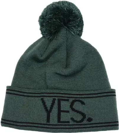 Neue Kollektion Yes POM POM Mütze green Warehouse One