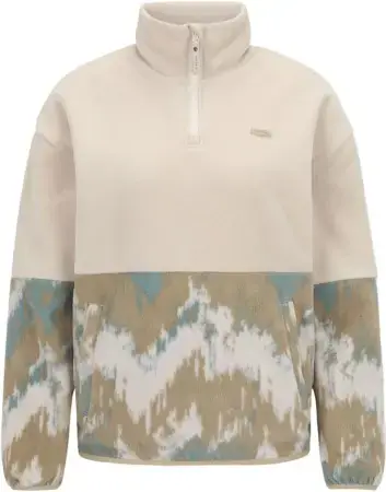 Iriedaily HALF INDI Fleece Sweater khaki grey Warehouse One Echt