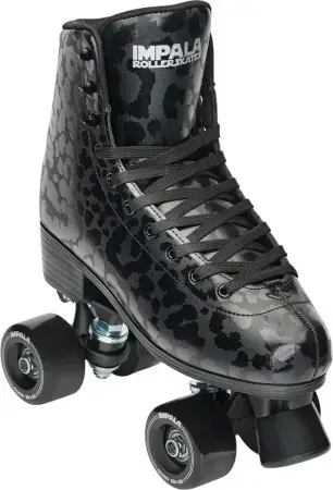 Wochenendangebot Impala QUAD SKATE Rollschuh black leopard Warehouse One