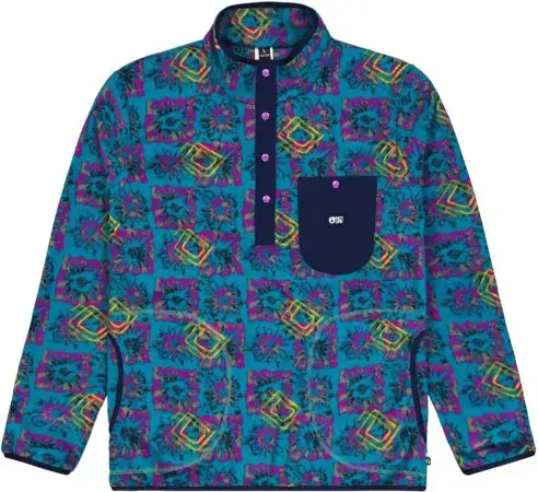 Aktuell Picture ORAVIK 1/4 ZIP Fleece fizzy print Warehouse One