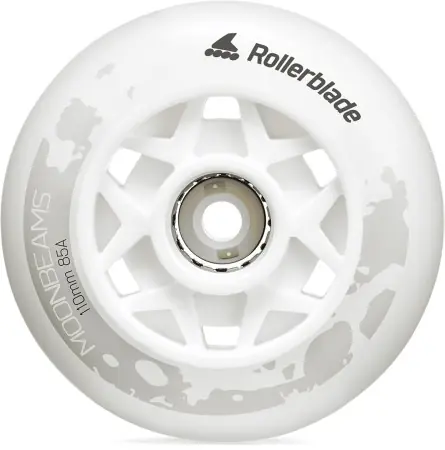 Saisonangebot Rollerblade MOONBEAMS LED 110/85A 3er Pack Rollenset white Warehouse One