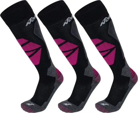 Heißes Angebot Nordica HIGH PERFORMANCE WOMEN 3er Pack Socken black/anthracite/viola 2 Warehouse One