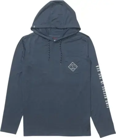 Salty crew TIPPET HOOD LS Lycra pilot blue Warehouse One Jetzt Kaufen